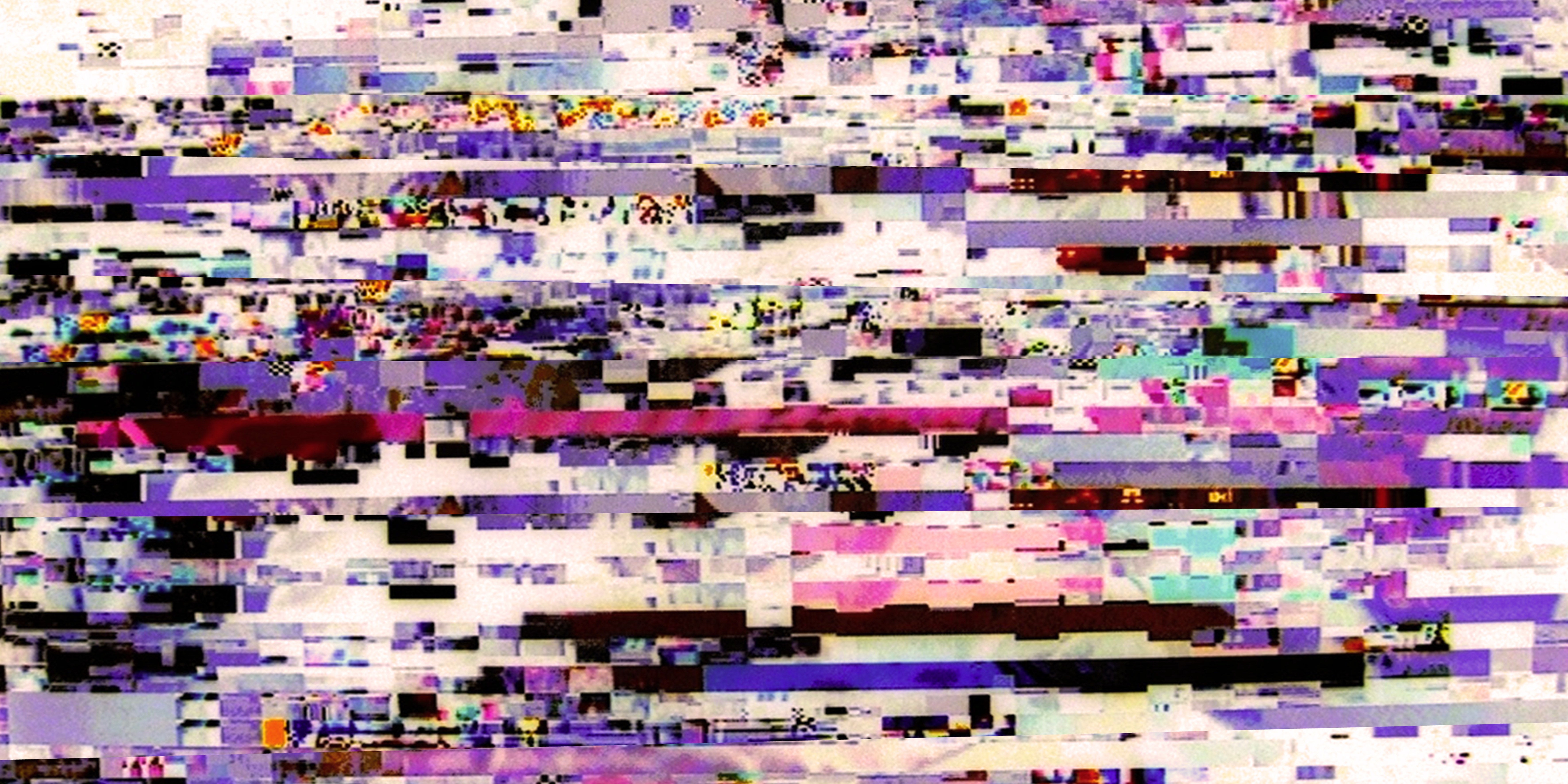 The Beautiful Works: Crypto Glitch for above your Couch No. 2, 180 x 90 cm, 2018