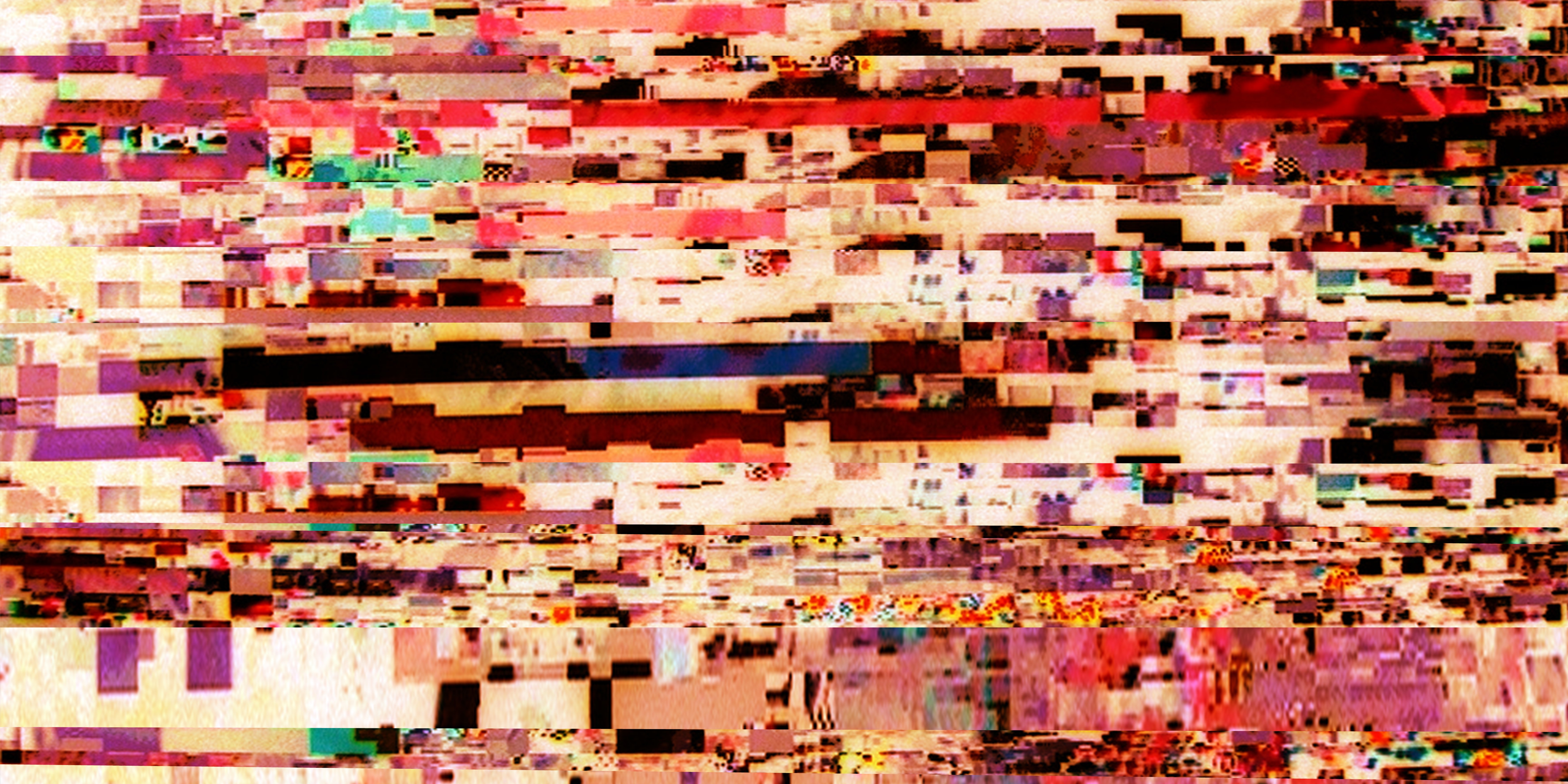 The Beautiful Works: Crypto Glitch for above your Couch No. 1, C-Print,  180 x 90 cm, 2018